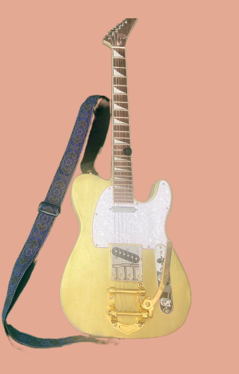 Telecaster loira montada pela Brando
